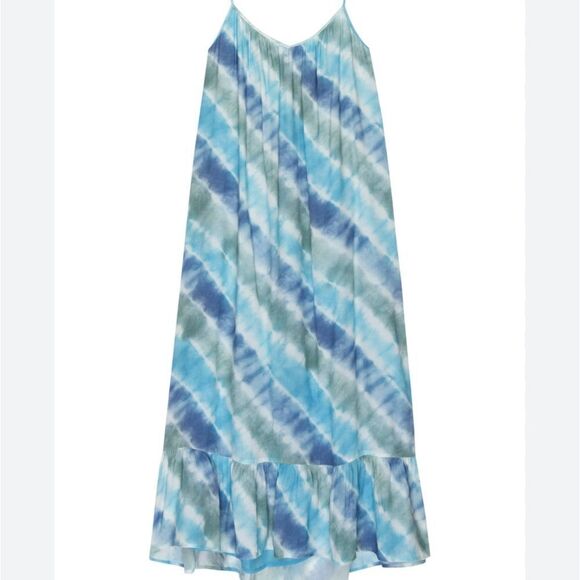 NWT Rails Tye Dye slip Dress with a relaxed silhouette and ruffle hem  small - Picture 4 of 7